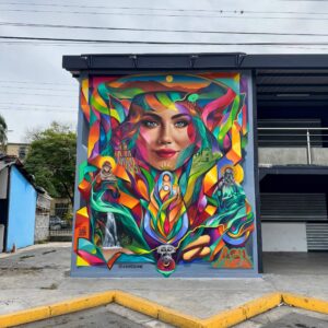 Musa Pastora de San Joaquín mural colorido artistas la pradera Carabobo valencia Venezuela arte venezolano